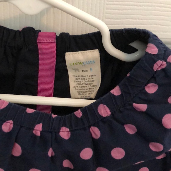 CrewCuts navy and purple dress size 5 - Picture 4 of 4